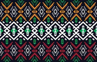 tejido abstracto étnico. patrón sin costuras en vector de motivos florales de kitenge de impresión de cera tribal y africana. adorno de arte geométrico azteca.diseño para alfombra, papel tapiz, ropa, envoltura, tela, cubierta, vestido