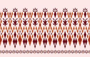Beautiful Ethnic abstract ikat art. Seamless pattern chevron in tribal, folk embroidery rhombus, and Mexican style. Aztec geometric art ornament print. Design for carpet, wallpaper, wrapping vector