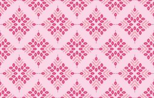 Ethnic Design abstract  chevron background. Seamless pattern in tribal, folk embroidery, Cute Pink color. Aztec geometric art ornament print.Design for carpet, wallpaper, clothing, wrapping, fabric vector