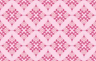 Ethnic Design abstract  chevron background. Seamless pattern in tribal, folk embroidery, Cute Pink color. Aztec geometric art ornament print.Design for carpet, wallpaper, clothing, wrapping, fabric vector