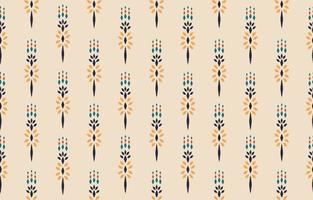 Beautiful Ethnic abstract ikat art. Seamless Kasuri pattern in tribal, folk embroidery, floral geometric art ornament print. Design for carpet, wallpaper, clothing, wrapping, fabric, cover. vector