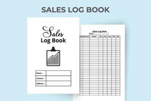 Sales log book interior. Business daily sales tracker journal template. Interior of a notebook. Monthly order and sales tracker logbook template. Business planner notebook interior. vector