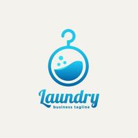 laundry minimalist flat logo icon design