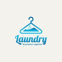 laundry hanger minimalist flat logo icon