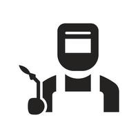 illustration of a welder.