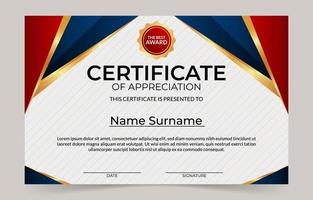 University Certificate Template vector