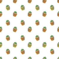 raspberries seamless pattern. Vector illustration