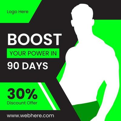 Fitness Post Design Free Vector