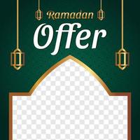 publicación de oferta de Ramadán vector