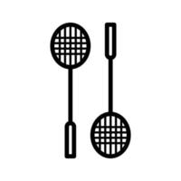 variations of badminton icon vector