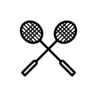 variations of badminton icon vector