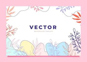 Beautiful colorful vector background template