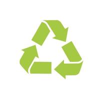 Recycle icon. Recycle Recycling symbol. Vector illustration. Isolated on white background.