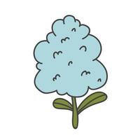 spring lower cartoon simple lilac plant, Hyocint. doodle, icon, shape vector