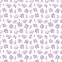 spring Floral seamless pattern background with blossom flowers for fashion textiles, graphics, backgrounds and crafts vector