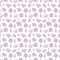 spring Floral seamless pattern background with blossom flowers for fashion textiles, graphics, backgrounds and crafts vector