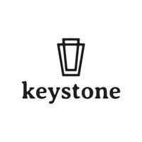 simple keystone logo design vector