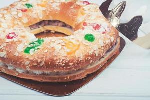 King cake or Roscon de Reyes photo