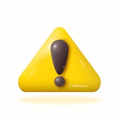 Yellow triangle warning sign symbol danger caution risk traffic icon