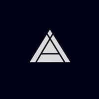 Logo Triangle initials A vector