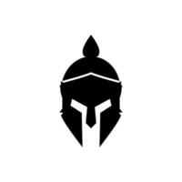 simple spartan helmet vector icon isolated