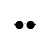 simple vector round sunglasses icon. eps10 vector