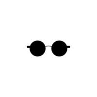 simple vector round sunglasses icon. eps10 vector