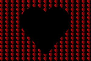 vector background, valentine's day greetings, two red hearts, lots of empty space to express your heart