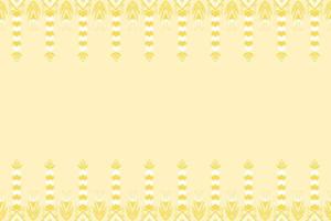 Yellow and White Flower on Ivory. Geometric ethnic oriental pattern traditional Design for background,carpet,wallpaper,clothing,wrapping,Batik,fabric, vector illustration embroidery style