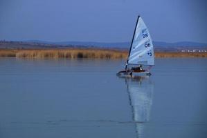 iceboat right in the winter photo