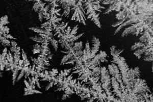 detalle de cristales de hielo foto