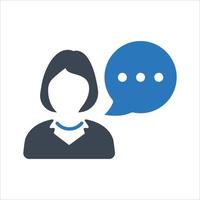 Customer support icon on white background vector