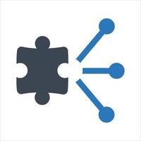 Teamwork solution, teamwork planning, Solution team, problem solving icon vector