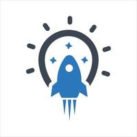 Creative Startup, launch, business Icon vector