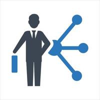 Employee hierarchy, business network, Business hierarchy, employee management icon vector