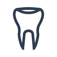 Tooth icon on white background vector