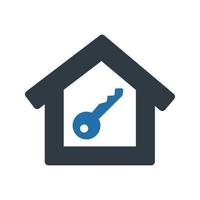 Home security icon on white background vector