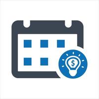 Event planning, appointment, schedule icon vector