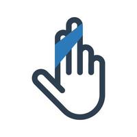 Hand With Bandage Icon, finger with bandage icon vector