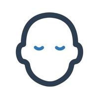 Head icon on white background vector