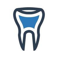 Tooth icon on white background vector