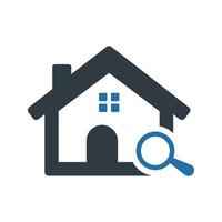 Find a Real Estate Company Icon on white background vector