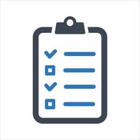 Business checklist Icon on white background vector