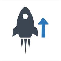 Fast launch icon on white background vector