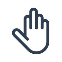 Hand icon on white background vector