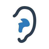 Ear icon on white background vector