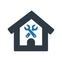 Home setting Icon on white background vector