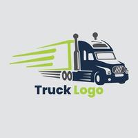 vector de logotipo de camión de reparto