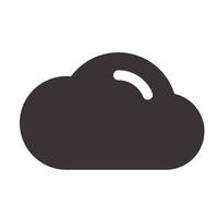 Cloud Interface Icon vector