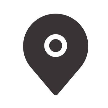 map pointer icon vector